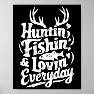 Affiche Chemise Chasse Pêche Amour Tous Les Jours Chasseur
