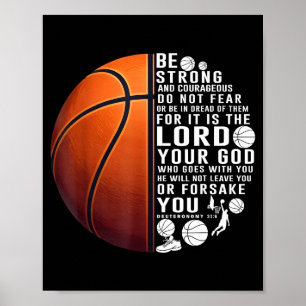 Affiche Chemise Christian Basketball Deutéronome 31 6