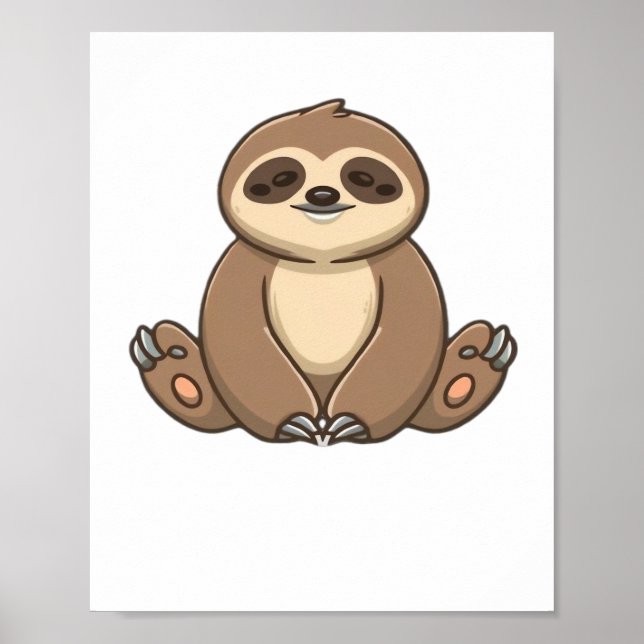 Affiche Chemise classique Sloth Cosy (Devant)