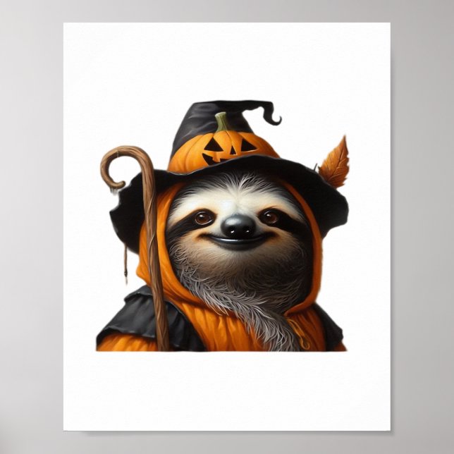 Affiche Chemise classique Sloth Halloween (Devant)
