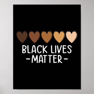 Affiche Chemise cœur Black Lives Problem - Mélanine Africa
