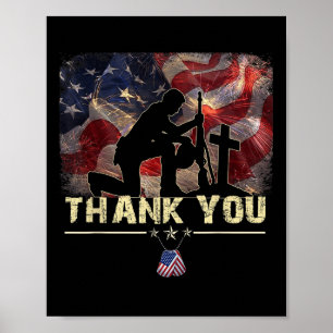 Affiche Chemise commémorative en détresse Drapeau Bottes m