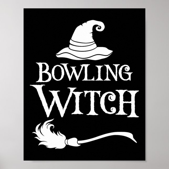 Affiche Chemise costumée de Bowling Witch Halloween (Devant)
