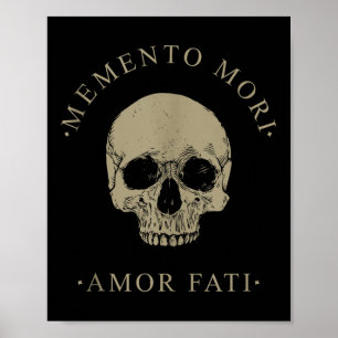 Affiche Chemise Crâne Pour Hommes Et Femmes, Memento Mori