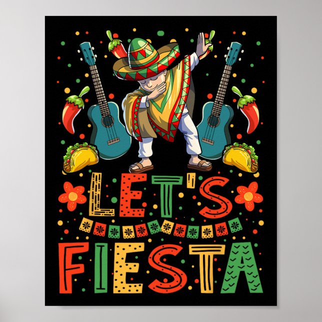 Affiche Chemise Dabbing mexicaine Cinco De Mayo Femmes Et  (Devant)