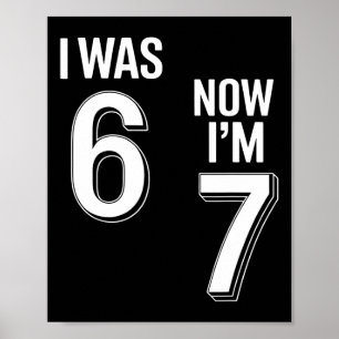 Affiche Chemise d'anniversaire 7 ans - J'avais 6 ans maint