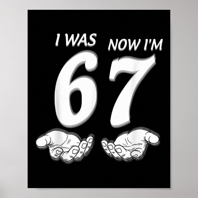 Affiche Chemise d'anniversaire de 7 ans J'étais 6 maintena (Devant)