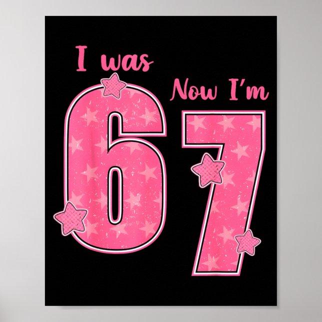 Affiche Chemise d'anniversaire de 7 ans J'étais 6 maintena (Devant)