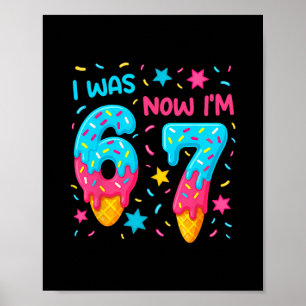 Affiche Chemise d'anniversaire de 7 ans J'étais 6 maintena