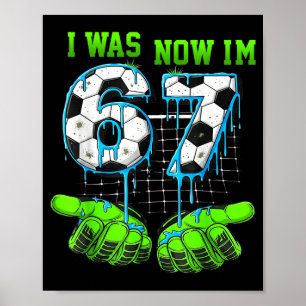 Affiche Chemise d'anniversaire de 7 ans J'étais 6 maintena