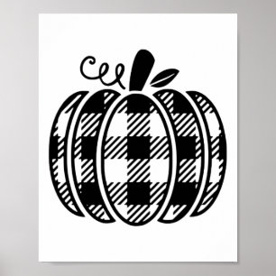 Affiche Chemise d'automne Citrouille femme d'Halloween Buf
