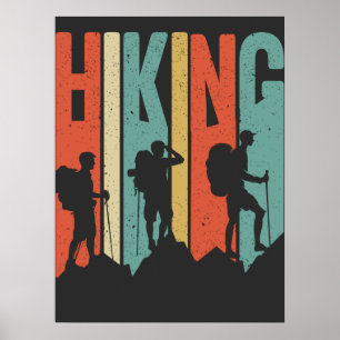 Affiche Chemise d'aventure à thème randonnée, Randonnée Vi