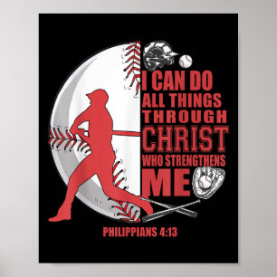 Affiche Chemise de baseball Enfants Christ Garçons Filles 