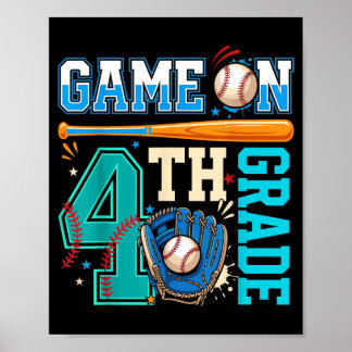 Affiche Chemise de baseball retour à l'école garçons jouon