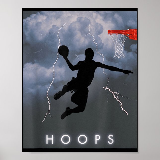 Affiche Chemise de basket-ball contre la tempête de Dunk é (Devant)