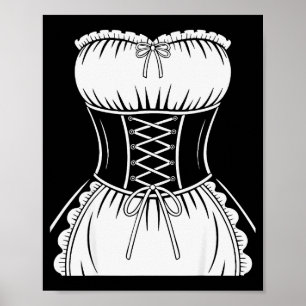 Affiche Chemise de bonne française pour hommes et femmes a