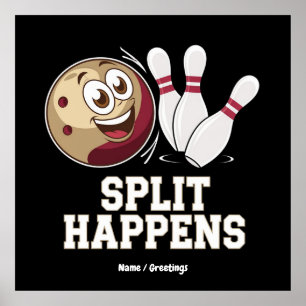 Affiche Chemise de Bowling pour hommes et femmes Drôle Spl