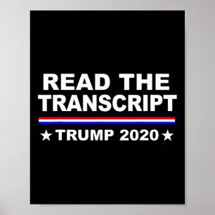 Affiche Chemise de canular de destitution de Trump Lisez l