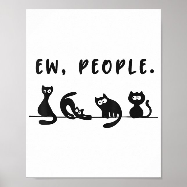 Affiche Chemise de chat noir drôles femmes nouvelles perso (Devant)