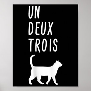 Affiche Chemise de chat Un Deux Trois Cadeau drôle de prof