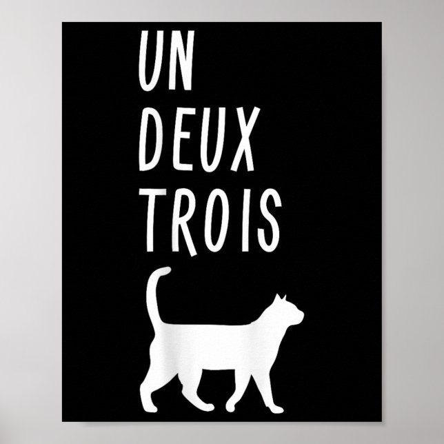 Affiche Chemise de chat Un Deux Trois Cadeau drôle de prof (Devant)