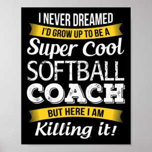 Affiche Chemise de coach Softll Merci Appréciation Drôle d