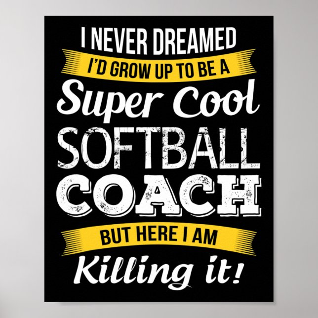 Affiche Chemise de coach Softll Merci Appréciation Drôle d (Devant)