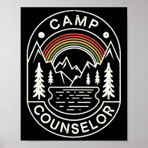 Affiche Chemise de Conseiller de Camp Campeur Été Personne