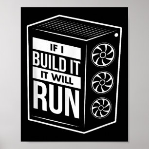 Affiche Chemise De Constructeur Pc Drôle - Computer Builde