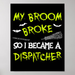 Affiche Chemise de costume d'Halloween pour Dispatcher drô