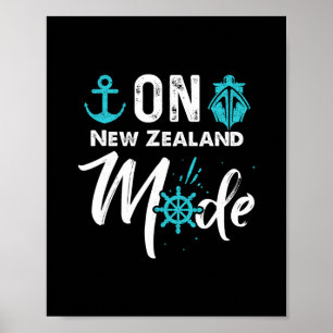 Affiche Chemise de croisière en mode néo-zélandais Chemise