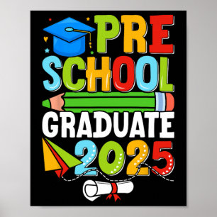 Affiche Chemise de fin d'études préscolaire 2025 Garçons P