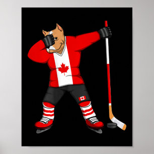 Affiche Chemise de gagnant de l'amant de hockey sur glace