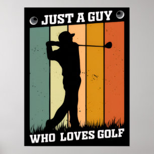 Affiche Chemise de golf amusante - Tee Off avec style et h