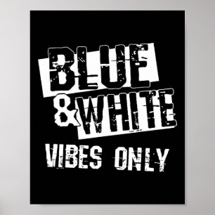 Affiche Chemise De Groupe Bleu Et Blanc Pour Le Lycée