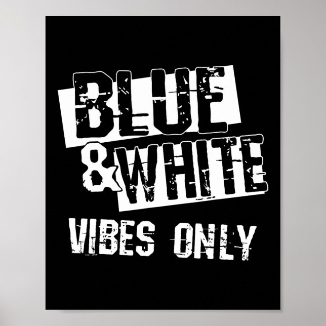Affiche Chemise De Groupe Bleu Et Blanc Pour Le Lycée (Devant)