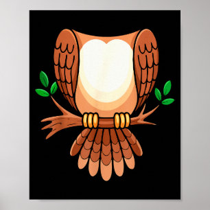 Affiche Chemise de hibou pour hommes et femmes adultes Enf