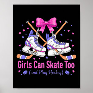 Affiche Chemise de hockey pour filles pouvant patiner auss