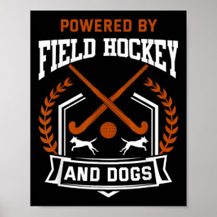 Affiche Chemise de hockey sur gazon drôle amateur de chien