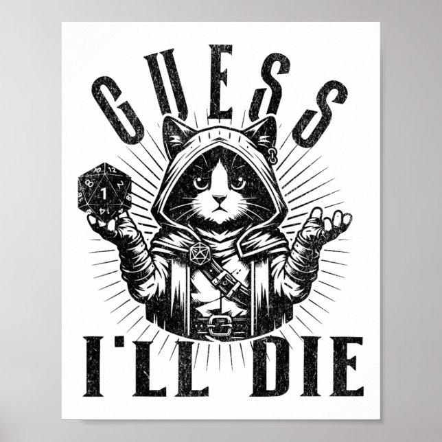 Affiche Chemise de jeu de rôle sur table Je suppose que je (Devant)