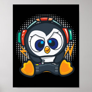 Affiche Chemise de jeu Penguin Garçons Enfants Cadeau de j