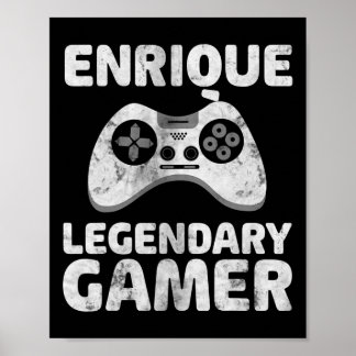 Affiche Chemise de joueur légendaire personnalisée Enrique