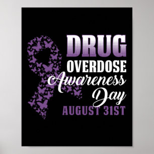 Affiche Chemise de jour de sensibilisation à la surdose de