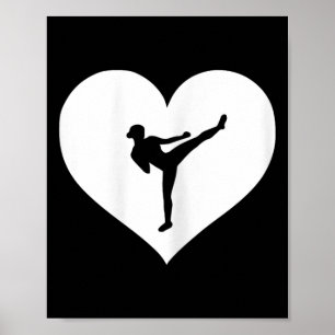 Affiche Chemise de kickboxing rose ou bleue, cadeau pour a