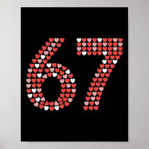 Affiche Chemise de la Saint-Valentin 67 6 7 Mème Drôle 67