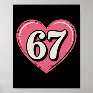 Affiche Chemise de la Saint-Valentin 67 6 7 Mème Drôle 67