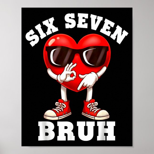 Affiche Chemise de la Saint-Valentin 6 7 Hommes Garçons Cœ (Devant)