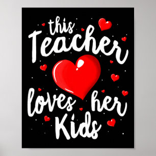 Affiche Chemise de la Saint-Valentin pour enseignant Cet e