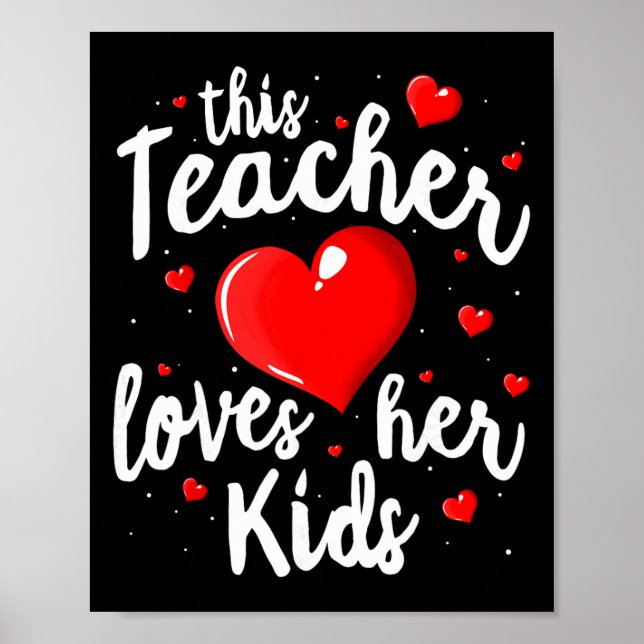 Affiche Chemise de la Saint-Valentin pour enseignant Cet e (Devant)