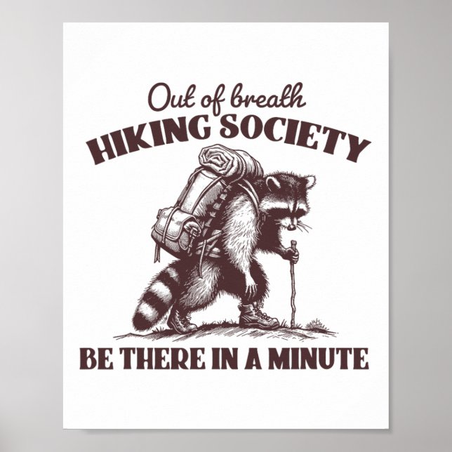Affiche Chemise de la société de randonnée essoufflée Racc (Devant)